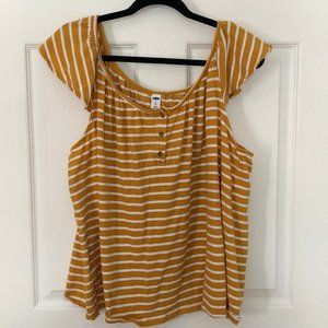 Old Navy Mustard Yellow Striped Tank